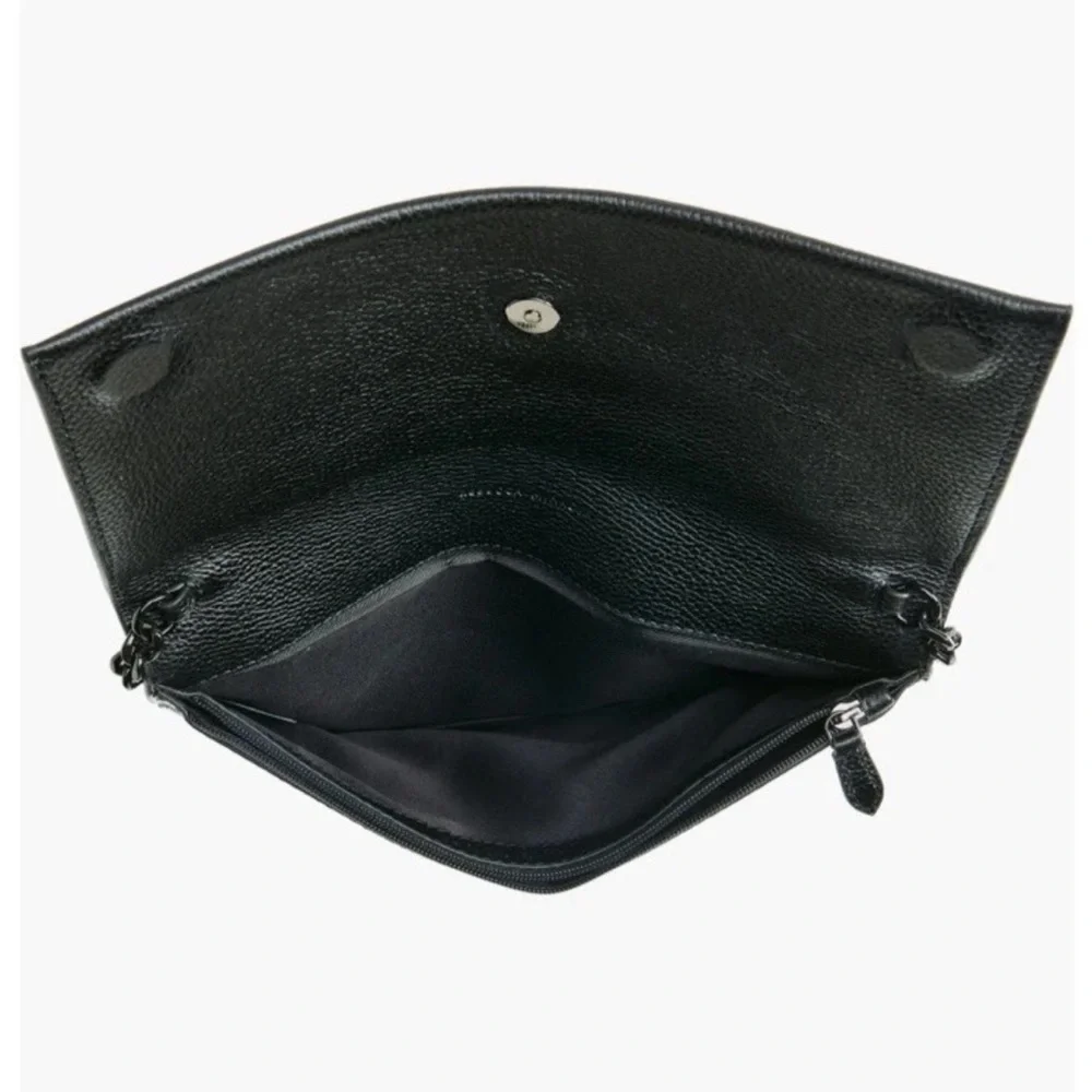Rebecca Minkoff Lou Flap Pebbled Leather Clutch - Picture 5 of 5